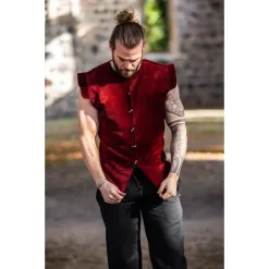 Leonardo Carbone 16th Century Doublet Sea Beggars / Watergeuzen, Red -Renaissance and Tudor clothing Shop 16th century doublet sea beggars watergeuzen red 3