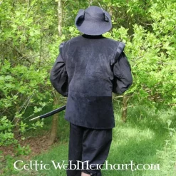 Leonardo Carbone 17th Century Hat Randell, Black -Renaissance and Tudor clothing Shop 17th century hat randell black 5