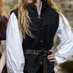 Leonardo Carbone 17th Century Sailor Vest, Black
