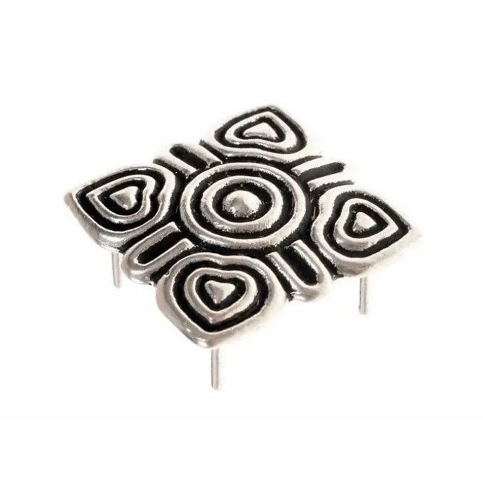 Arabic Viking Jewel, Silvered 3 Arabic Viking Jewel, Silvered