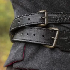Epic Armoury Braided Sword Belt, Black -Renaissance and Tudor clothing Shop braided sword belt black 5