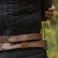 Epic Armoury Braided Sword Belt, Brown -Renaissance and Tudor clothing Shop braided sword belt brown 5