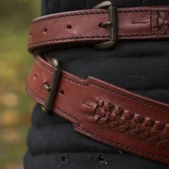 Epic Armoury Braided Sword Belt, Red -Renaissance and Tudor clothing Shop braided sword belt red 3