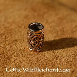 Bronze Beard Bead With Celtic Knot -Renaissance and Tudor clothing Shop bronze beard bead with celtic knot 2