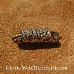 Bronze Beard Bead With Runic Inscriptions -Renaissance and Tudor clothing Shop bronze beard bead with runic inscriptions 2