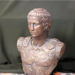Bronzed Bust Emperor Augustus