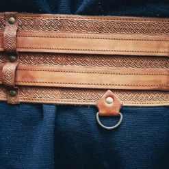 Leonardo Carbone Celtic Belt Ruari, Light Brown 11 Leonardo Carbone Celtic Belt Ruari, Light Brown -Renaissance and Tudor clothing Shop celtic belt ruari light brown 4