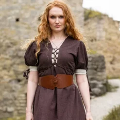 Leonardo Carbone Celtic Belt Shannon, Brown -Renaissance and Tudor clothing Shop celtic belt shannon brown 1