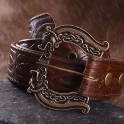 Deepeeka Celtic Leather Belt, 170 Cm -Renaissance and Tudor clothing Shop celtic leather belt 170 cm 3