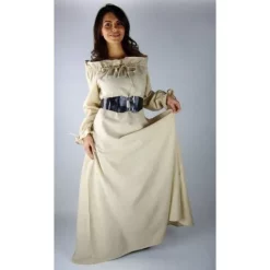 Leonardo Carbone Dress Alina, Natural -Renaissance and Tudor clothing Shop dress alina natural 2