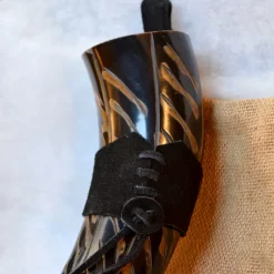 Windlass Steelcrafts Drinking Horn Gorm With Leather Holder 10 Windlass Steelcrafts Drinking Horn Gorm With Leather Holder -Renaissance and Tudor clothing Shop drinking horn gorm with leather holder 2