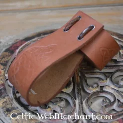 Leonardo Carbone Drinking Horn Holder With Celtic Knots -Renaissance and Tudor clothing Shop drinking horn holder with celtic knots 2