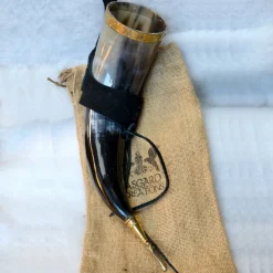 Windlass Steelcrafts Drinking Horn Odin With Leather Holder 10 Windlass Steelcrafts Drinking Horn Odin With Leather Holder -Renaissance and Tudor clothing Shop drinking horn odin with leather holder 2