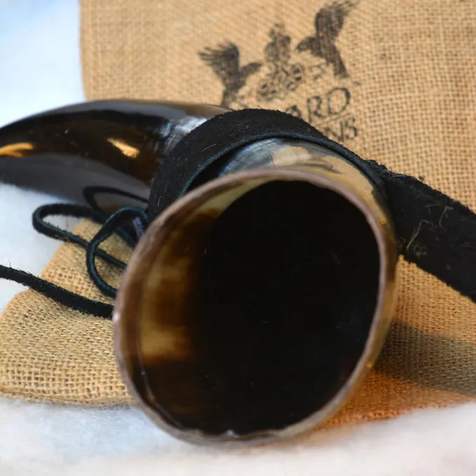 Windlass Steelcrafts Drinking Horn Odin With Leather Holder 8 Windlass Steelcrafts Drinking Horn Odin With Leather Holder - Image 6