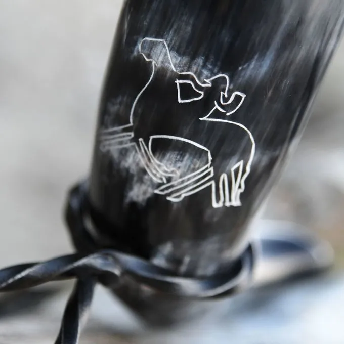Deepeeka Drinking Horn, Odin With Sleipnir 5 Deepeeka Drinking Horn, Odin With Sleipnir - Image 3