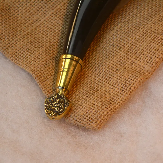 Windlass Steelcrafts Drinking Horn Rollo With Leather Holder 5 Windlass Steelcrafts Drinking Horn Rollo With Leather Holder - Image 3