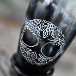Deepeeka Drinking Horn Yggdrasil -Renaissance and Tudor clothing Shop drinking horn yggdrasil 3