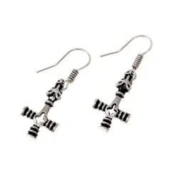 Earrings Icelandic Thor's Hammer, Silvered
