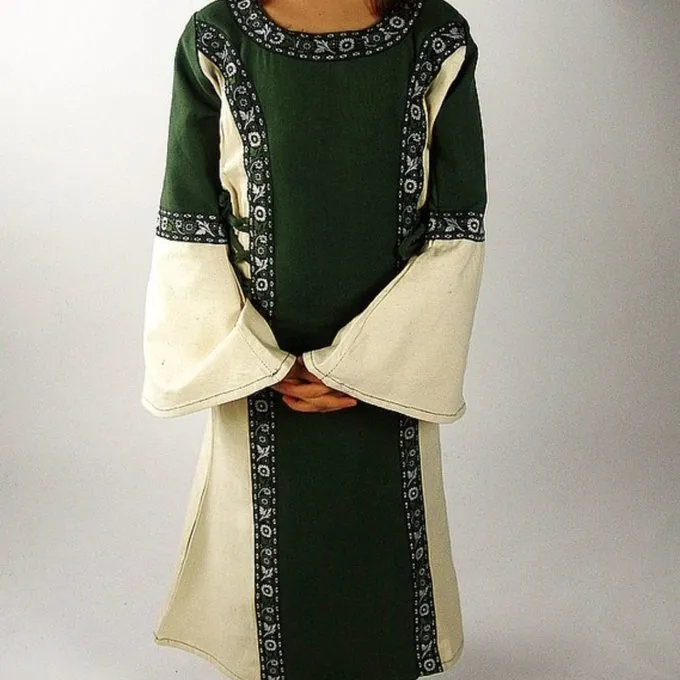 Leonardo Carbone Girl's Dress Cleena Green-white 3 Leonardo Carbone Girl's Dress Cleena Green-white - Image 2