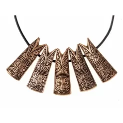 Gotland Fish Head Jewel L, Silvered -Renaissance and Tudor clothing Shop gotland fish head jewel l silvered 2