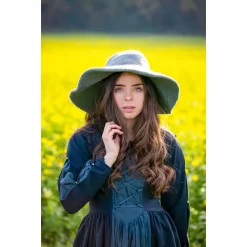 Leonardo Carbone Historical Brimmed Hat, Grey