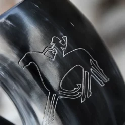 Deepeeka Horn Cup, Odin With Sleipnir -Renaissance and Tudor clothing Shop horn cup odin with sleipnir 2