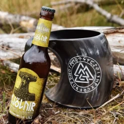 Deepeeka Horn Cup, Valknut 8 Deepeeka Horn Cup, Valknut -Renaissance and Tudor clothing Shop horn cup valknut 2