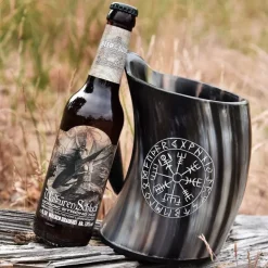 Deepeeka Horn Cup, Vegvisir -Renaissance and Tudor clothing Shop horn cup vegvisir 2