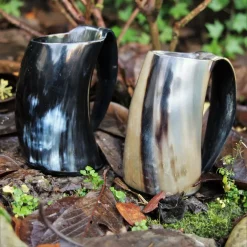 Epic Armoury Horn Cup With Ear 0,5L, Light -Renaissance and Tudor clothing Shop horn cup with ear 05l light 3