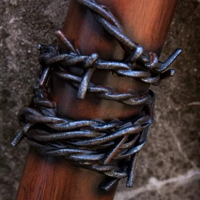 Epic Armoury LARP Baseball Bat Barbed Wire, 80 Cm, Wood 5 Epic Armoury LARP Baseball Bat Barbed Wire, 80 Cm, Wood - Image 3