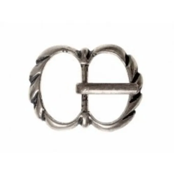 Medieval Buckle Small, Silver Plated 3 Medieval Buckle Small, Silver Plated