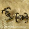Medieval Lily Belt Fitting (set Of 5 Pieces) -Renaissance and Tudor clothing Shop medieval lily belt fitting set of 5 pieces