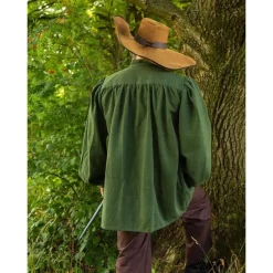 Mytholon Medieval Shirt Ansgar, Green -Renaissance and Tudor clothing Shop medieval shirt ansgar green 3