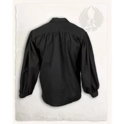 Mytholon Medieval Shirt Jonathan, Black -Renaissance and Tudor clothing Shop medieval shirt jonathan black 2