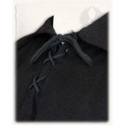 Mytholon Medieval Shirt Jonathan, Black -Renaissance and Tudor clothing Shop medieval shirt jonathan black 3