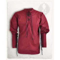 Mytholon Medieval Shirt Simon, Burgundy -Renaissance and Tudor clothing Shop medieval shirt simon burgundy 4