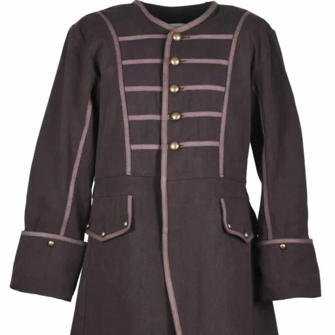 Pirate Coat Teach, Brown 8 Pirate Coat Teach, Brown - Image 6