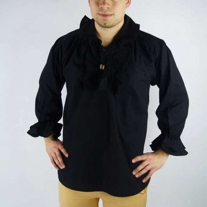 Leonardo Carbone Pirate Shirt, Black 4 Leonardo Carbone Pirate Shirt, Black - Image 2