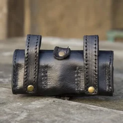 Epic Armoury Potion Holder With Three Bottles, Black -Renaissance and Tudor clothing Shop potion holder with three bottles black 2