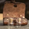Epic Armoury Potion Holder With Three Bottles, Brown