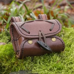 Epic Armoury Potion Holder With Two Bottles, Brown -Renaissance and Tudor clothing Shop potion holder with two bottles brown 2