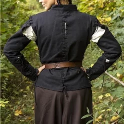 Epic Armoury Pourpoint Galileo, Black -Renaissance and Tudor clothing Shop pourpoint galileo black 2