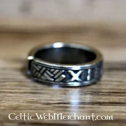 Rune Ring, Pewter -Renaissance and Tudor clothing Shop rune ring pewter 4