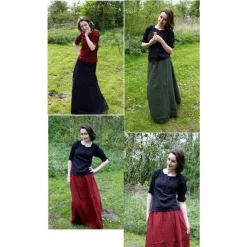 Leonardo Carbone Skirt Jutta Dark Brown 8 Leonardo Carbone Skirt Jutta Dark Brown -Renaissance and Tudor clothing Shop skirt jutta dark brown 2