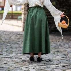 Leonardo Carbone Skirt Jutta Green -Renaissance and Tudor clothing Shop skirt jutta green 2