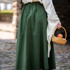 Leonardo Carbone Skirt Jutta Green -Renaissance and Tudor clothing Shop skirt jutta green 3