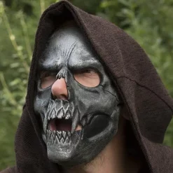 Epic Armoury Skull Trophy Mask, Silver -Renaissance and Tudor clothing Shop skull trophy mask silver 2