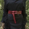 Epic Armoury Twin X-belt, Red -Renaissance and Tudor clothing Shop twin x belt red