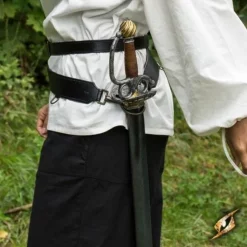 Epic Armoury Two-part Sword Belt, Black -Renaissance and Tudor clothing Shop two part sword belt black 4