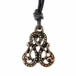 Viking Amulet Midgard Snake, Silvered -Renaissance and Tudor clothing Shop viking amulet midgard snake silvered 1